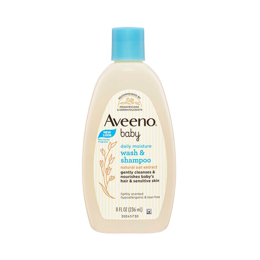 Aveeno Baby Daily Moisture Wash & Shampoo 236ml