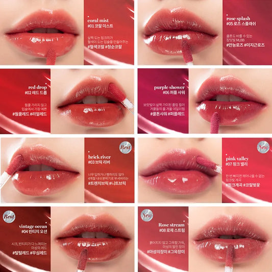 rom&nd Glasting Water Tint 4g Korean Natural Lip Tint Gloss Longlasting K-Beauty