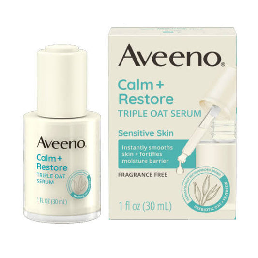 Aveeno Calm + Restore 
Triple Oat Serum, For Sensitive Skin 30ml
