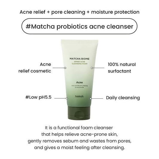 Heimish Matcha Biome Amino Acne Cleansing Foam (150ml)