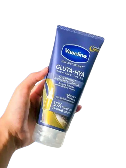 VASELINE GLUTA-HYA SERUM BURST LOTION OVERNIGHT RADIANCE REPAIR 200ML