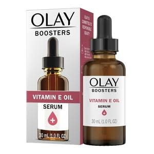 Olay Vitamin E Oil Serum, Nourishing Hydration Booster, Fragrance-Free