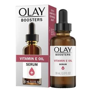 Olay Booster Vitamin E Oil Serum, Nourishing Hydration Booster, Fragrance-Free