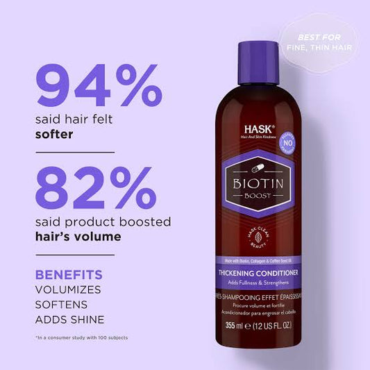HASK BIOTIN BOOST
THICKENING CONDITIONER