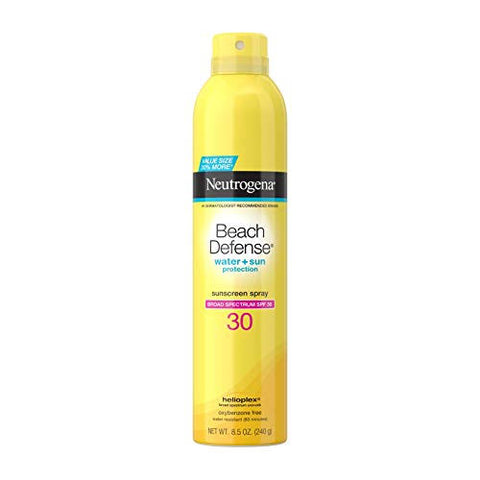 Neutrogena Beach Defense Spray Body Sunscreen, SPF 30, 8.5 oz (Expiry 2025)