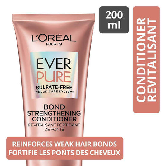 L'Oreal EVERPURE
Sulfate-Free Bond Strengthening Conditioner (With Golden Packaging)