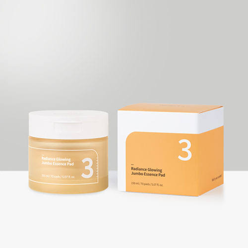 Numbuzin No.3 Radiance Glowing Jumbo Essence Pad 70 pads