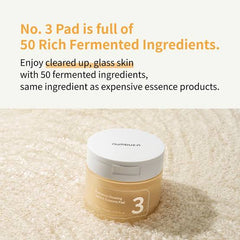Numbuzin No.3 Radiance Glowing Jumbo Essence Pad 70 pads