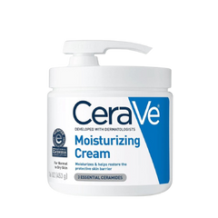 Cerave Moisturizing Cream 453gm for normal to dry skin (with pump)