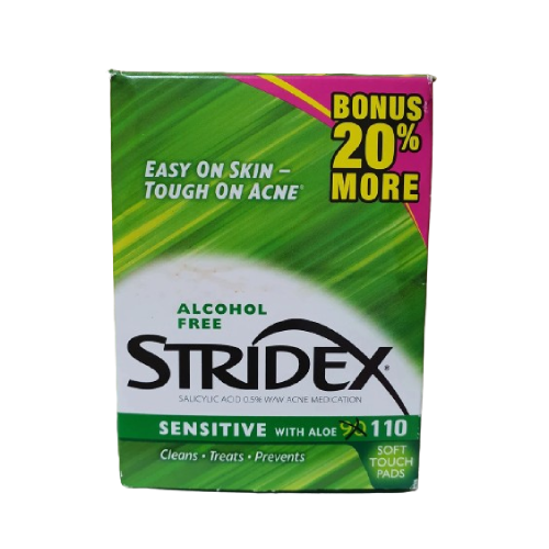 Stridex Medicated Acne Pads, Sensitive Skin, 110 pads