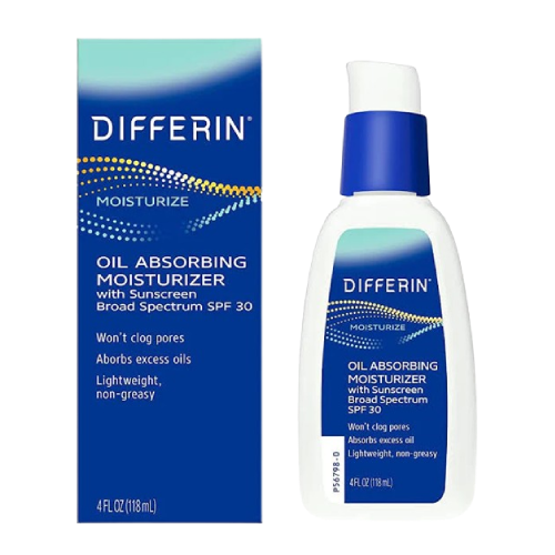 Differin Oil Absorbing Moisturizer with Sunscreen Spf 30 (Expiry 02/24)