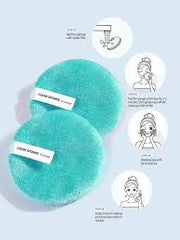 2pcs Facial Makeup Removing Microfiber Cloth (Multi Colour )