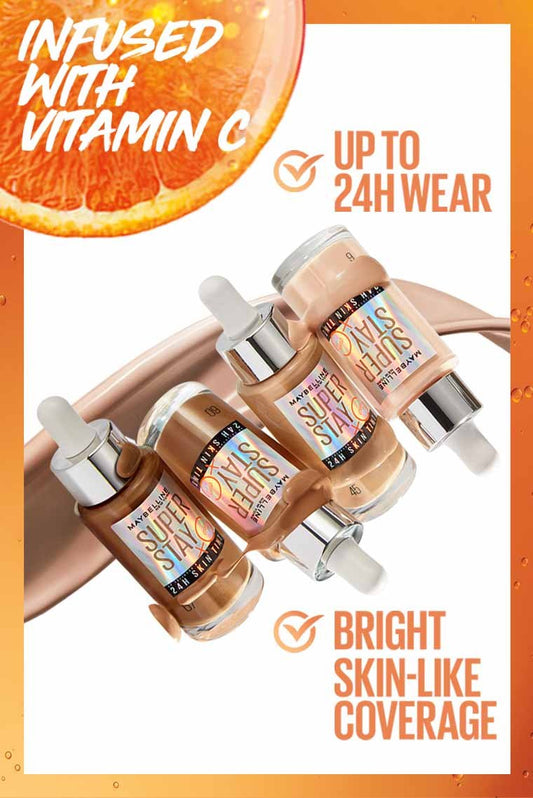 MAYBELLINE SUPER STAY UP TO 24HR SKIN TINT WITH VITAMIN C