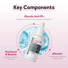 NineLess Molecule-Clear 5% Glycolic Acid Serum 30ml