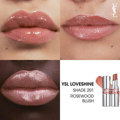 YSL LOVESHINE LIP OIL STICK mini 1.3g  (201 Rosewood Blush)