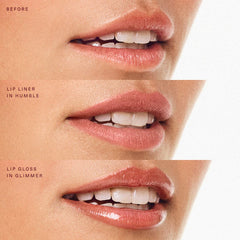 The Rare Beauty  Positive Light Luminizing Lip Gloss in  Glimmer full-size, 3.3 mL (no box)