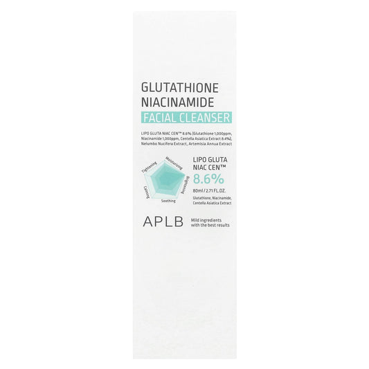 APLB Glutathione Niacinamide, Facial Cleanser, 2.71 fl oz (80 ml)