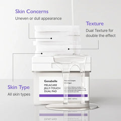 Genabelle Melacare Jelly Touch Dual Pad - 60ea