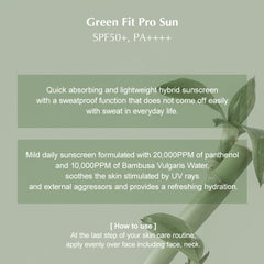 Kaine Green Fit Pro Sun SPF 50+pa++++ 55ml