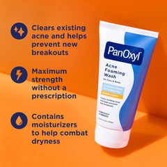 PanOxyl Acne Foaming Wash Benzoyl Peroxide 10% Maximum Strength (156g)