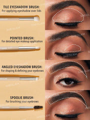 Glam 101 Eye Essentials Brush Set With Bag