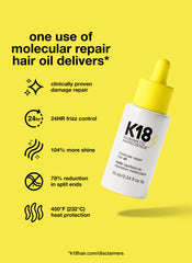 K18 mini molecular repair hair oil