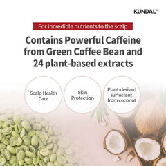 Kundal Natural Caffeine Scalp Care Hair Regrowth Enhancement Shampoo 500ml