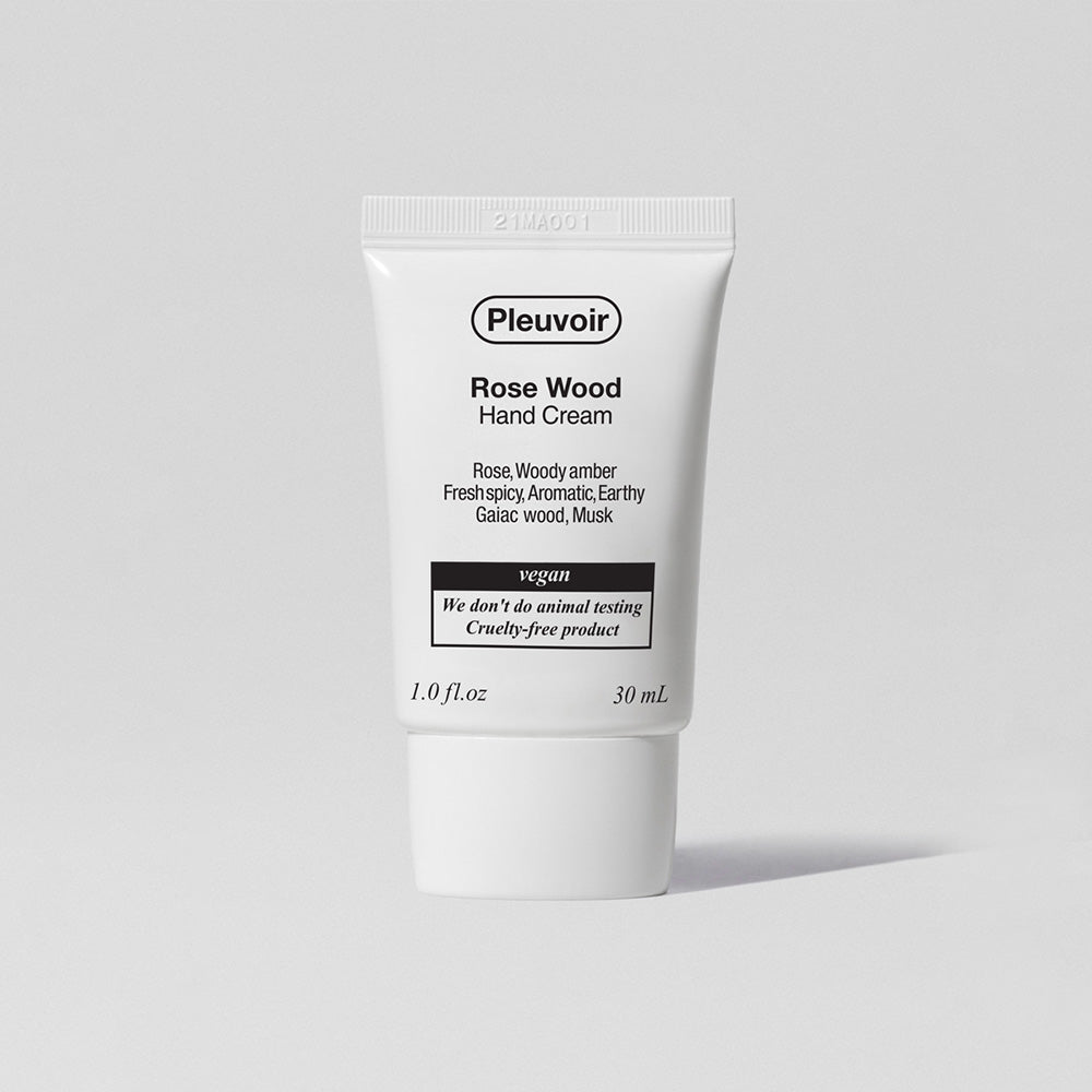 PLEUVOIR Rose Wood Hand Cream 30ml - Vegan