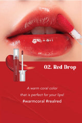 rom&nd Glasting Water Tint 4g Korean Natural Lip Tint Gloss Longlasting K-Beauty