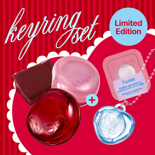 fwee Lip&Cheek Glowy Jelly Pot with Keyring Set (random color)
