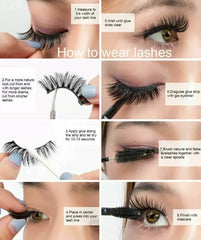 10 Pairs Half Eye Lashes Fluffy Lightweight And Soft Natural Look False Eyelashes