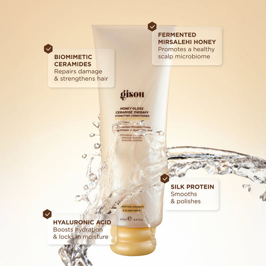 Gisou Honey Gloss Ceramide Therapy Hydrating Conditioner. 200ml