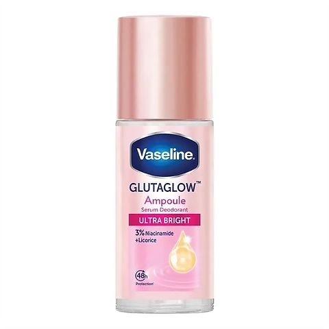 Vaseline GlutaGlow Ampoule Serum Deodorant Ultra Bright (Roll On) 45ml