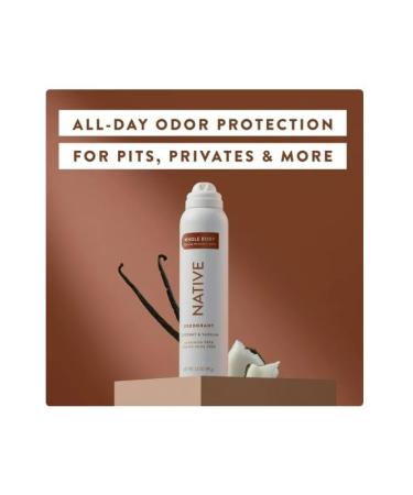 Native Whole Body Deodorant Spray, Coconut & Vanilla, Aluminum Free 99g