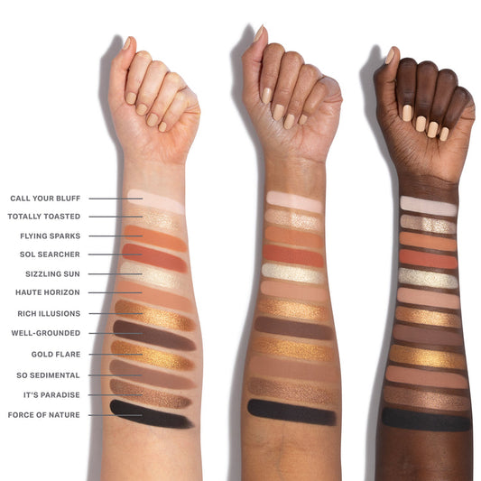 Morphe 12 Pan Eyeshadow Palette Flickering Sands