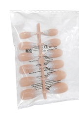 Shein False Nails with White glitter