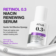 ANUA - NANO RETINOL 0.3% + NIACIN RENEWING SERUM 30 ML