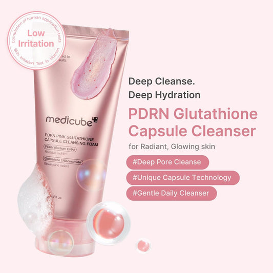 Medicube

Medicube PDRN Pink Glutathione Capsule Cleansing Foam (120g)