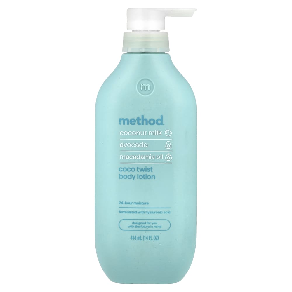 Method
Body Lotion, Coconut Twist, 14 fl oz (414 ml)