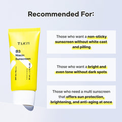 Tiam B3 Niacin Sunscreen SPF50+ PA++++ 50ml