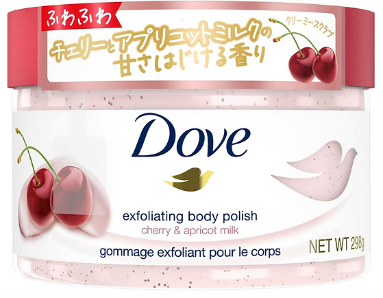 Dove Exfoliating Body Polish Cherry & Apricot Milk 298g