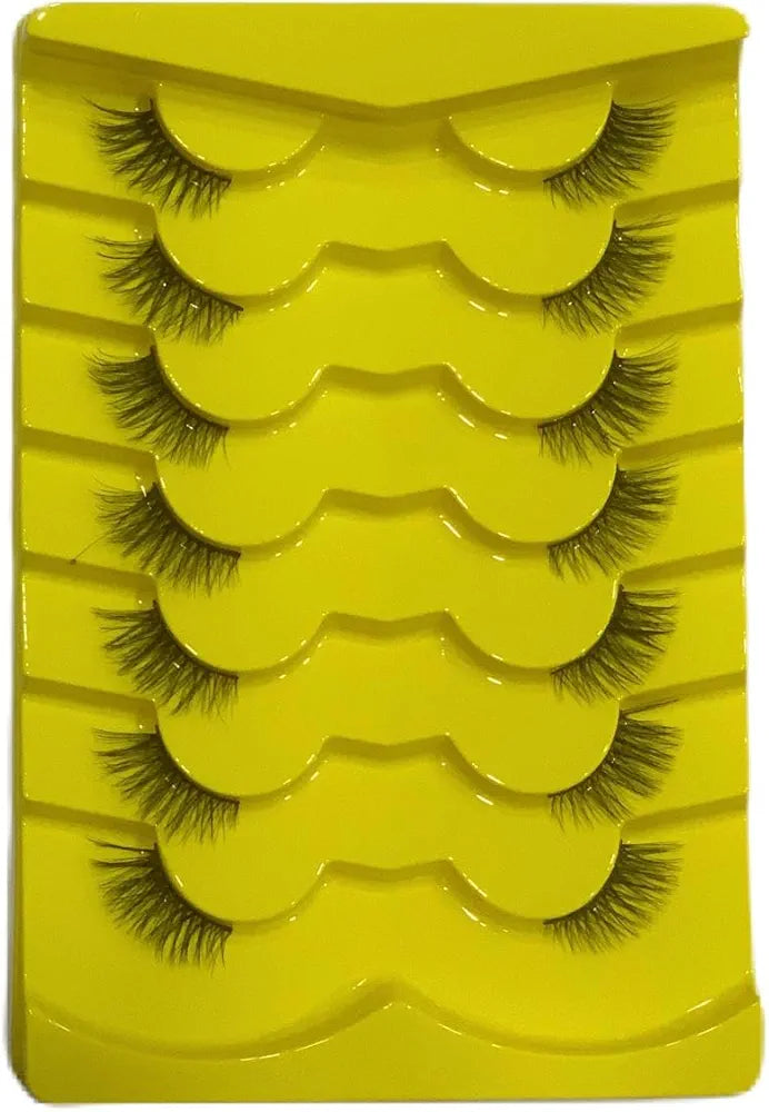 10 Pairs Half Eye Lashes Fluffy Lightweight And Soft Natural Look False Eyelashes