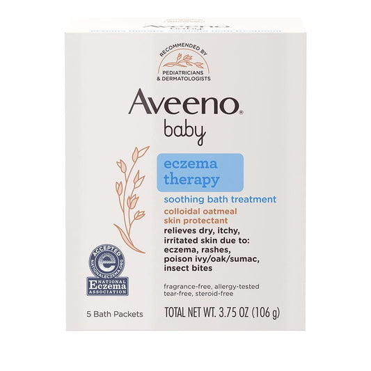 Aveeno baby eczema therapy soothing bath treatment 106g