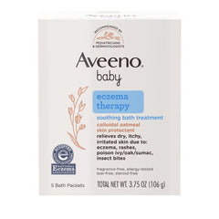 Aveeno baby eczema therapy soothing bath treatment 106g