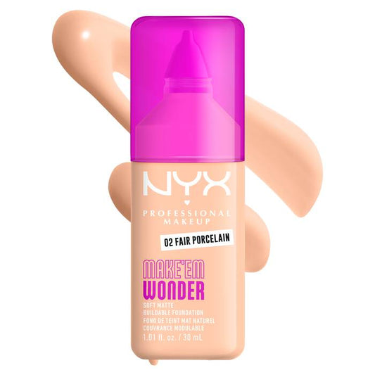 NYX - Make 'Em Wonder™ Soft Matte Buildable Foundation 30ml
