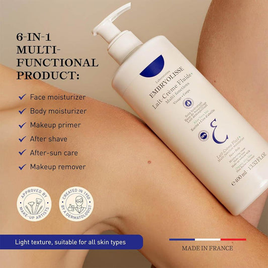 Embryolisse Light Cream Multi Fluid Moisturizing for Face and Body 400 ml