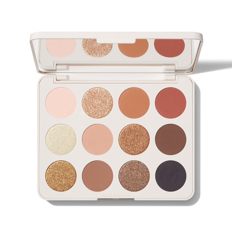 Morphe 12 Pan Eyeshadow Palette Flickering Sands
