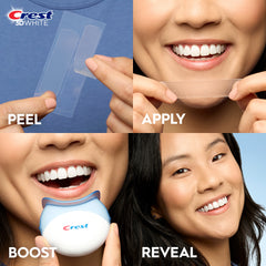 Crest 3DWhitestrips Sensitive & Gentle + Whitening Light At-Home Teeth Whitening Kit (14 treatments -28 strips)