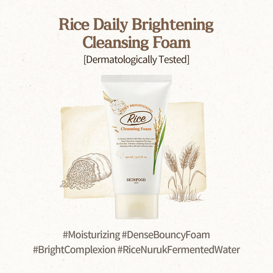 Skinfood Rice Daily Brightening Cleansing Foam