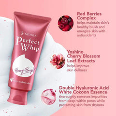 SHISEIDO SENKA Perfect Whip Berry Bright Foam Cleanser 100g